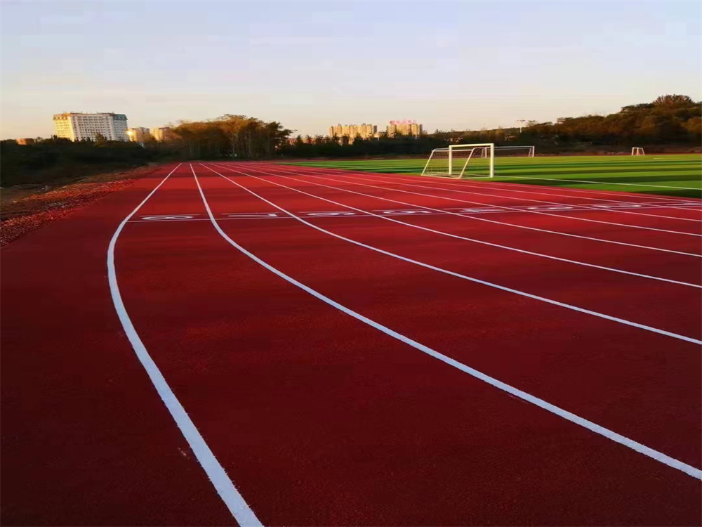 全塑型塑胶跑道