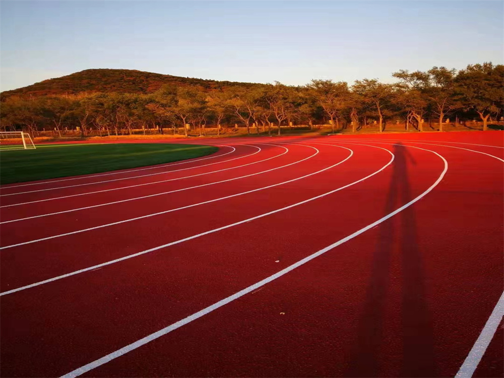 全塑型塑胶跑道